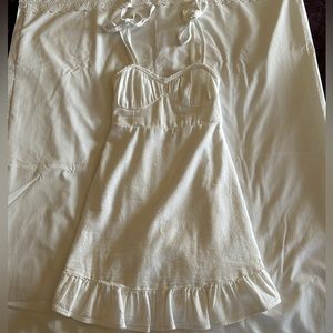 Hollister White Tie Strap Dress